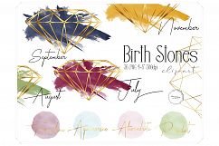 Birth Stones Clipart Product Image 1