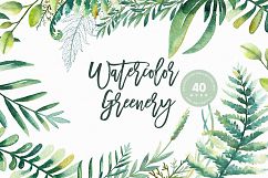 Watercolor Greenery Product Image 1