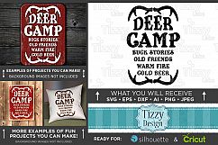 Deer Camp Sign - Deer HUNTING SVG Files - 851 Product Image 1