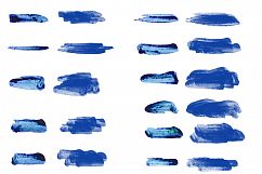22 Watercolor blueberry brushes. Product Image 2
