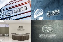 8 3d wall logo mock up Product Image 2