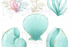 Sea animals clipart Product Image 5