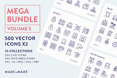 Line Icons - Mega Bundle Vol 5 Product Image 1