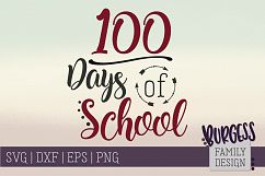 100 days of school | SVG DXF EPS PNG Product Image 1