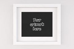 Clean white 10x8 inch mockup frame Product Image 1