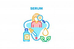 Serum Cosmetic Vector Concept Color Illustration Product Image 1