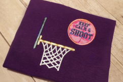 Keep Calm and Shoot Basketball Applique Embroidery Design Product Image 3