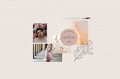THE FLORISTRY floral collection - watercolor, line art, real Product Image 8