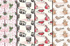 Christmas watercolor seamless patterns Product Image 4