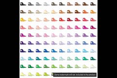 100 Chuck AllStar Sneakers Clip Arts, Fashion Shoes Product Image 4