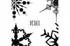 Snowflake Brushes - Christmas Snowflake Vectors Product Image 2