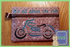 Motorcycle Zipper Bag - Fully Lined, 5X7 HOOP Product Image 2