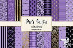 Paris Purple Digital Paper Product Image 1