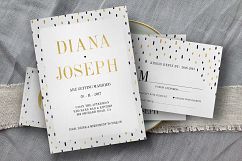 Black Gold Polkadot Wedding Suite Product Image 1