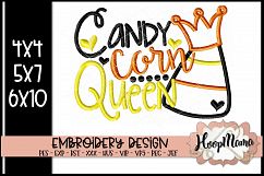 Candy Corn Queen - Halloween Embroidery Design Product Image 1