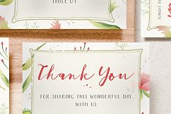 Foliage Illustration Wedding Invitation Suite Product Image 5