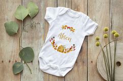 Onsie, Infant bodysuit Mockup, eucalyptus leaves Product Image 2