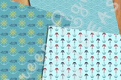 Nautical Digital Papers, Beach Backgrounds Product Image 5