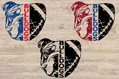 Bulldogs SVG lady ladydogs, football svg 993S Product Image 2