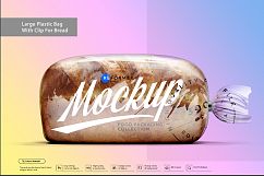 Large Plastic Bag with Clip for Bread Product Image 5
