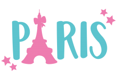 Paris cutting files svg, dxf, pdf, eps included - cut files for cricut and silhouette - Cutting Files SG Product Image 5
