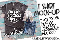 Gray t shirt mock up 6482 Product Image 1