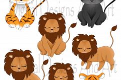 Wild cats clipart Product Image 2