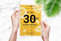 10 Poster Mock-Up Female Model Product Image 12