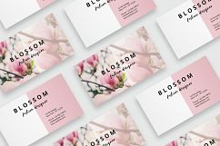 Business card template with flowers – vintage style Product Image 2