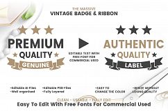 232 VINTAGE BADGE &amp; RIBBON Product Image 2