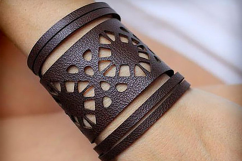 Leather Bracelets SVG - VOL I BUNDLE - Cutting Templates Product Image 4