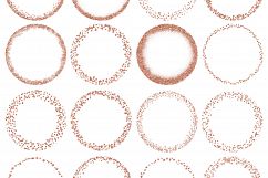 Rose Gold Glitter Frames and Borders PNG Clipart Bundle Product Image 4