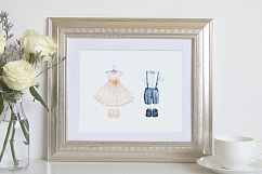 Watercolor clipart of flower girl and page boy outfits Product Image 6