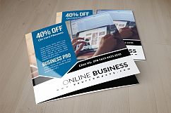 Online Business Square Trifold Brochure Product Image 1