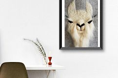 Cutest Llama Print Wall Art of my original felt painting Product Image 6