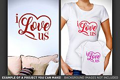 I Love Us SVG - Valentines Day SVG - 1511 Product Image 3