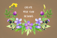 Wild flowers 2. Watercolor set. Product Image 6