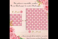 16 Seamless Pink and Brown Plaid Pattern Digital Papers Product Image 7