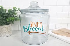 Simply Blessed SVG - Fall SVG Cut File - DXF EPS PNG JPG PDF Product Image 8