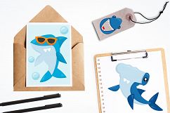 Friendly Sharks graphics and illustrations Product Image 4