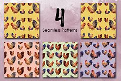 Watercolor Roosters and Family Product Image 5