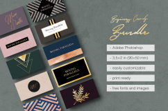 Elegant Gold Business Cards Bundle Product Image 1