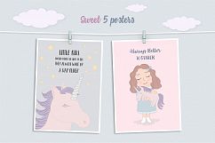 Cute Funny Unicorn Illustration Set Product Image 2