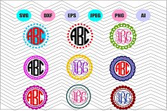 Monogram Frame Svg,Frame Svg,Vector File Vinyl Decal Product Image 1