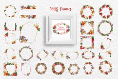 Christmas watercolor PNG set   Product Image 7