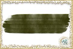 Olive  Moss Green Sap Brush Strokes Clipart Autumn Golden Glitter  24 PNG - transparent background images Product Image 25