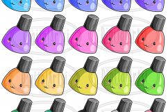 Kawaii Nail Polish Clipart Product Image 2
