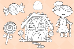 Hansel and Gretel Digital Stamps Product Image 3