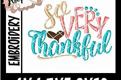 So Very Thankful - Thanksgiving Embroi Product Image 2