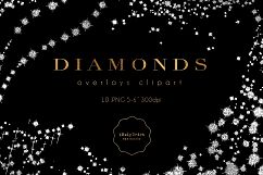 Diamonds Clipart - Glitter Overlay Product Image 1